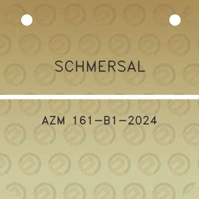 schmersal-azm-161-b1-2024