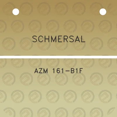 schmersal-azm-161-b1f