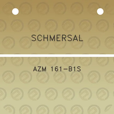 schmersal-azm-161-b1s