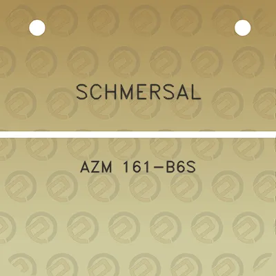 schmersal-azm-161-b6s