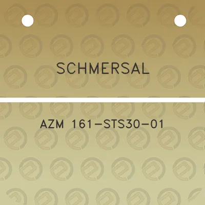 schmersal-azm-161-sts30-01