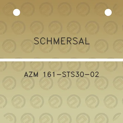 schmersal-azm-161-sts30-02