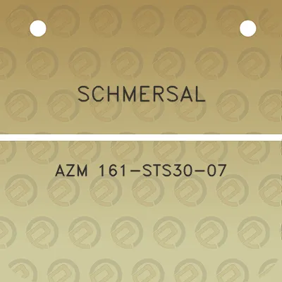 schmersal-azm-161-sts30-07