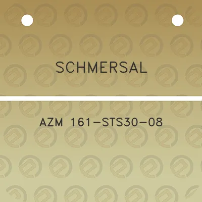 schmersal-azm-161-sts30-08