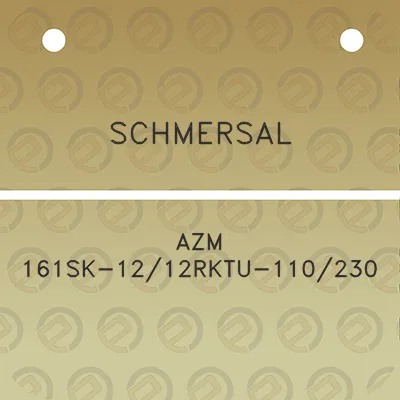 schmersal-azm-161sk-1212rktu-110230