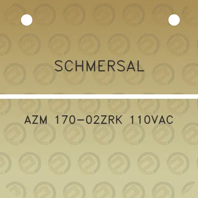 schmersal-azm-170-02zrk-110vac