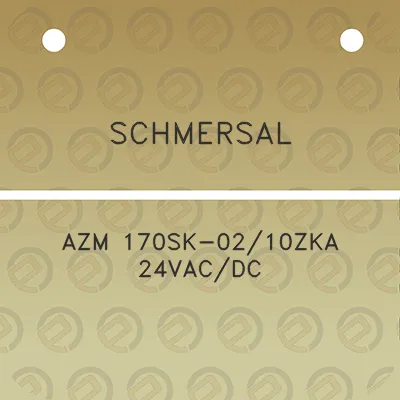 schmersal-azm-170sk-0210zka-24vacdc