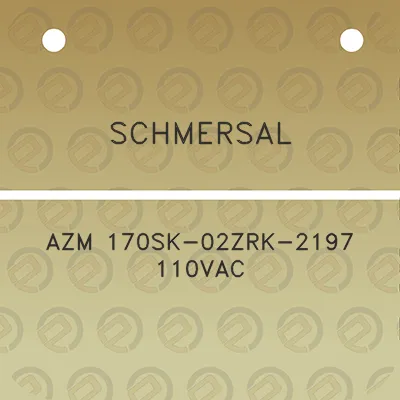 schmersal-azm-170sk-02zrk-2197-110vac