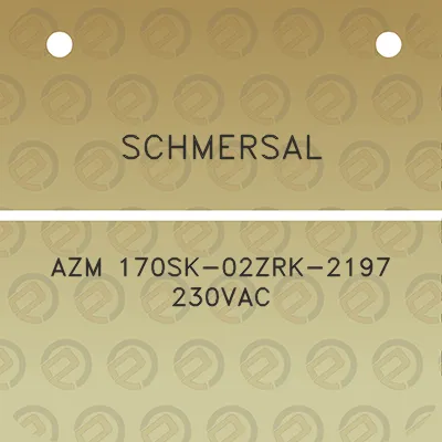 schmersal-azm-170sk-02zrk-2197-230vac