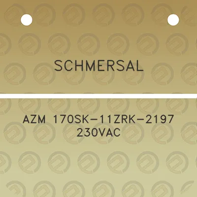 schmersal-azm-170sk-11zrk-2197-230vac