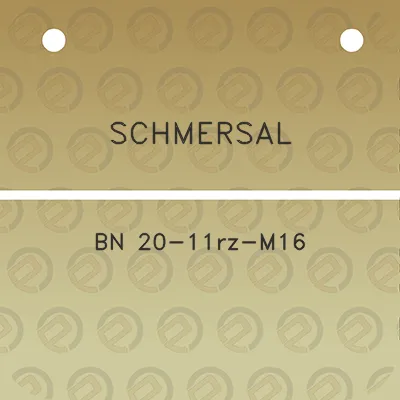 schmersal-bn-20-11rz-m16