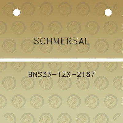 schmersal-bns33-12x-2187