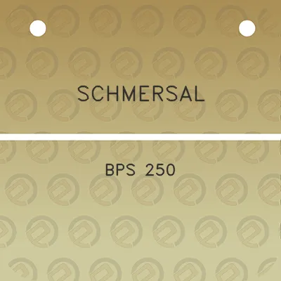 schmersal-bps-250