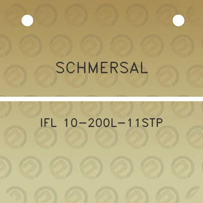 schmersal-ifl-10-200l-11stp