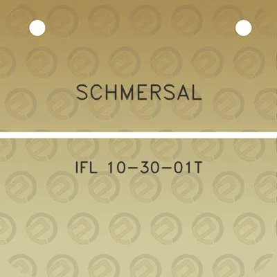 schmersal-ifl-10-30-01t