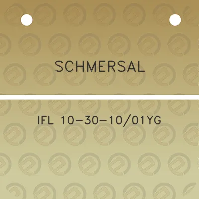 schmersal-ifl-10-30-1001yg