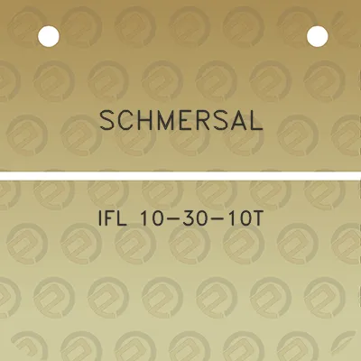 schmersal-ifl-10-30-10t