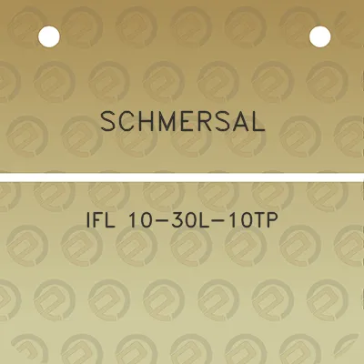 schmersal-ifl-10-30l-10tp