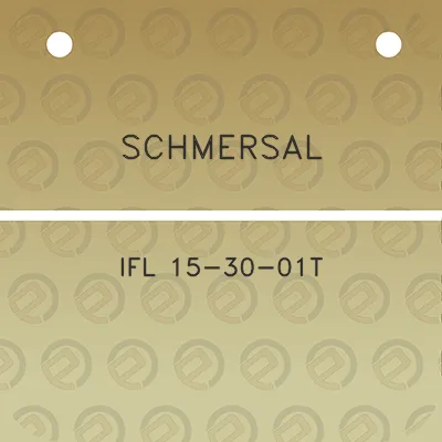 schmersal-ifl-15-30-01t