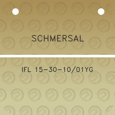 schmersal-ifl-15-30-1001yg