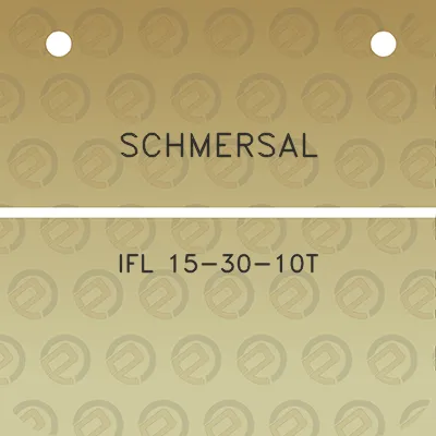 schmersal-ifl-15-30-10t