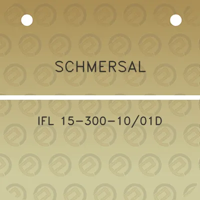 schmersal-ifl-15-300-1001d