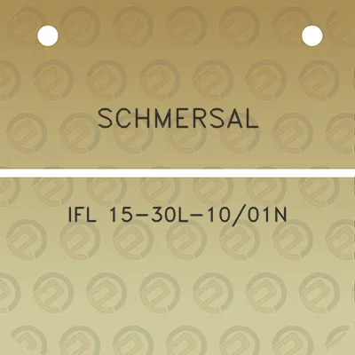 schmersal-ifl-15-30l-1001n