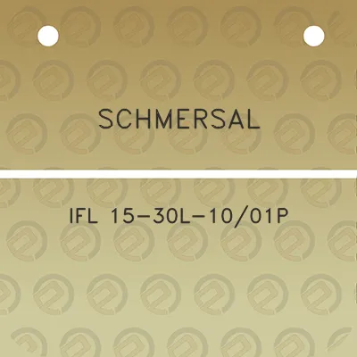 schmersal-ifl-15-30l-1001p