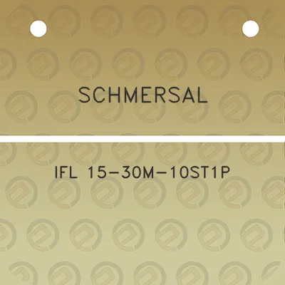 schmersal-ifl-15-30m-10st1p