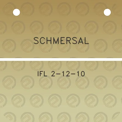 schmersal-ifl-2-12-10