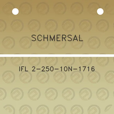 schmersal-ifl-2-250-10n-1716