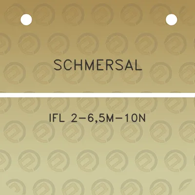 schmersal-ifl-2-65m-10n