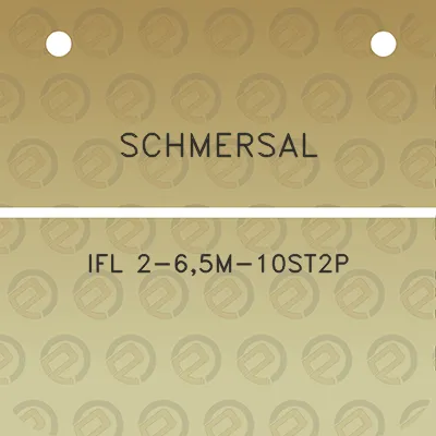 schmersal-ifl-2-65m-10st2p