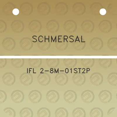 schmersal-ifl-2-8m-01st2p