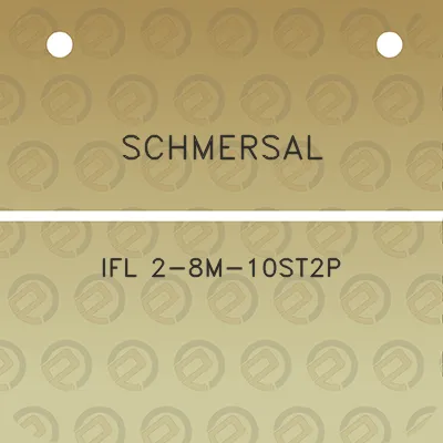 schmersal-ifl-2-8m-10st2p