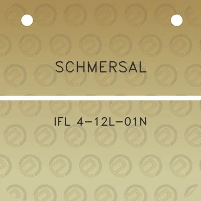 schmersal-ifl-4-12l-01n