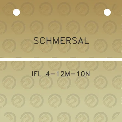 schmersal-ifl-4-12m-10n