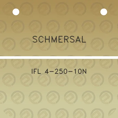 schmersal-ifl-4-250-10n