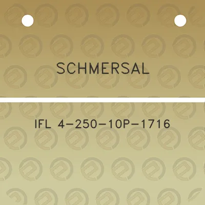 schmersal-ifl-4-250-10p-1716