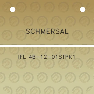 schmersal-ifl-4b-12-01stpk1