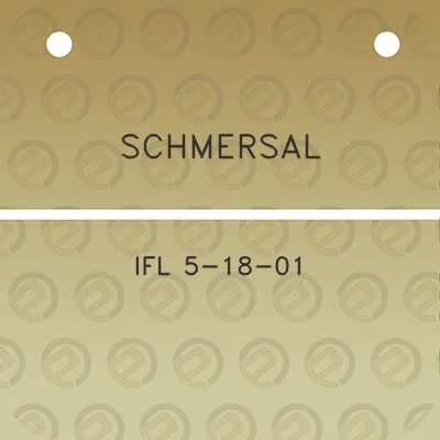 schmersal-ifl-5-18-01