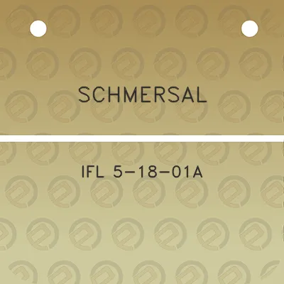 schmersal-ifl-5-18-01a