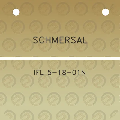 schmersal-ifl-5-18-01n