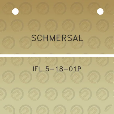 schmersal-ifl-5-18-01p