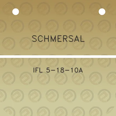 schmersal-ifl-5-18-10a