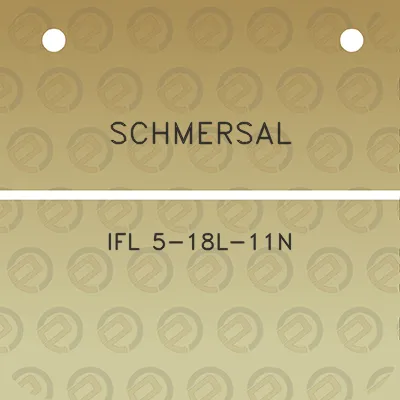 schmersal-ifl-5-18l-11n