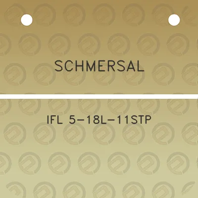 schmersal-ifl-5-18l-11stp