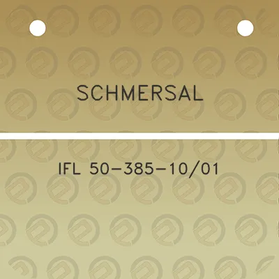 schmersal-ifl-50-385-1001