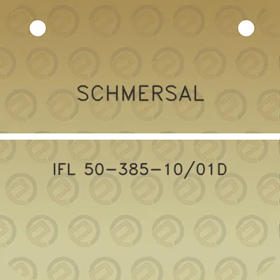 schmersal-ifl-50-385-1001d