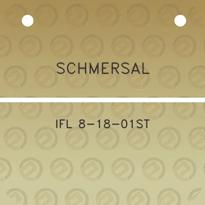 schmersal-ifl-8-18-01st